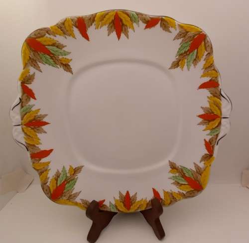 Vintage Fine Bone Bell China Cake Plate Made in England 254mmx240mm