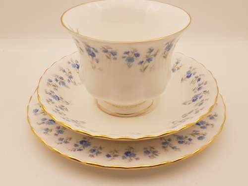 Vintage Royal Albert `Memory Lane` Bone China Trio - Mint condition- 6 available