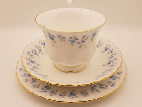 Vintage Royal Albert `Memory Lane` Bone China Trio - Mint condition- 6 available