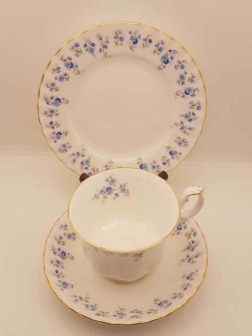 Vintage Royal Albert `Memory Lane` Bone China Trio - Mint condition- 6 available