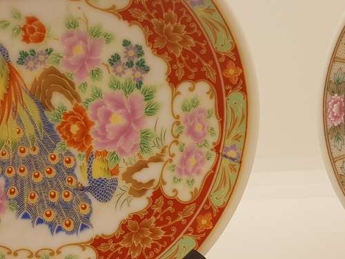 2 Small Vintage Imperial Mari Plates - Made in Japan 115mm