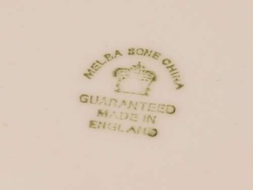 1940-1950's Melba Bone China Trio Made in England- Cup has a Hairline Crack