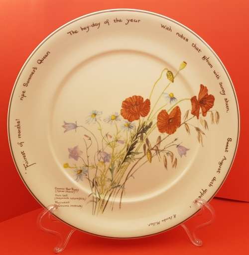Vintage Noritaki Wall Plate 264mm- The Country Diary of an Edwardian Lady -Ireland