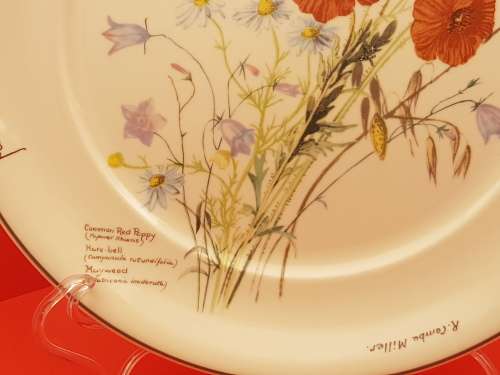 Vintage Noritaki Wall Plate 264mm- The Country Diary of an Edwardian Lady -Ireland