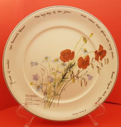 Vintage Noritaki Wall Plate 264mm- The Country Diary of an Edwardian Lady -Ireland