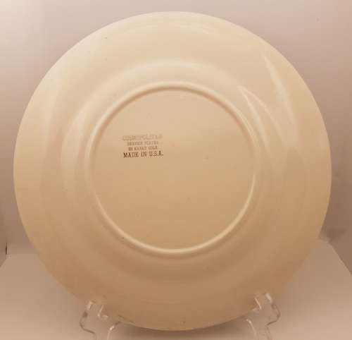 large 270mm Vintage COSMOPOLITAN Service Plate 23 Karat Gold - Made in the U.S.A