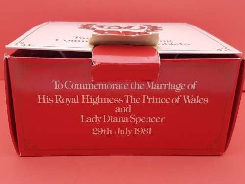 A Pair of 1981 Royal Wedding Commemorative Goblets -Still in Box