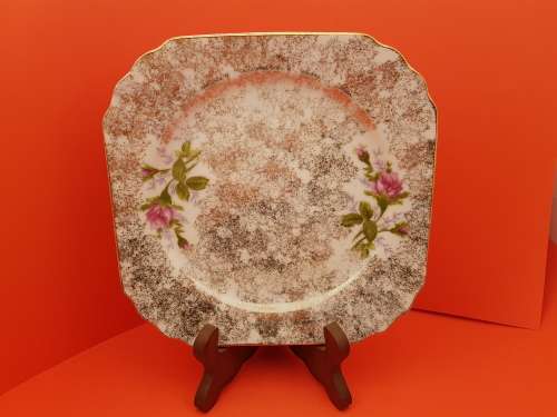 Vintage STRATHMORE Fine China Hand Painted Plate No 6063 - England (4 Available)