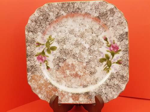 Vintage STRATHMORE Fine China Hand Painted Plate No 6063 - England (4 Available)