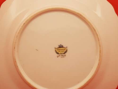 Vintage STRATHMORE Fine China Hand Painted Plate No 6063 - England (4 Available)