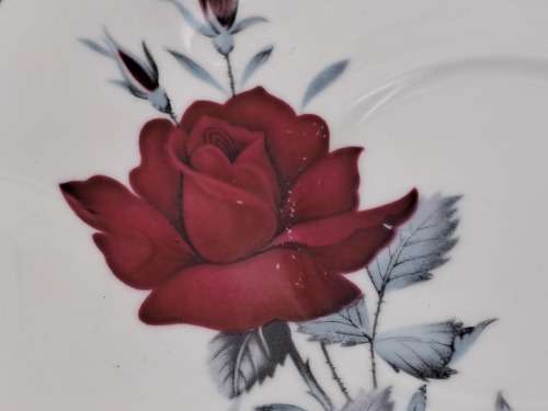 Vintage Royal Albert Bone China `Sweet Romance` Trio -see condition