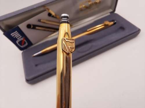 1/20 14ct Gold filled Quil Pen&Pencil set U.S.A- in Original Case - Lifetime Guarantee-Branded