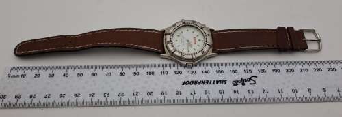 Pre-owned TIME Endurance Quartz Mens watch with Leather Strap  'Working' Japan Movement