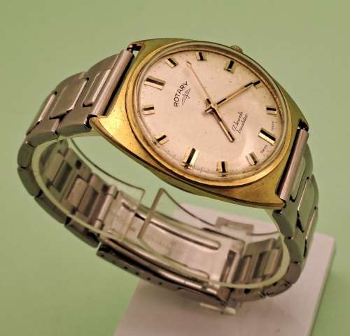 Vintage Swiss Made Rotary Incabloc Manual wind watch -17 Jewels- working -Speidel Band