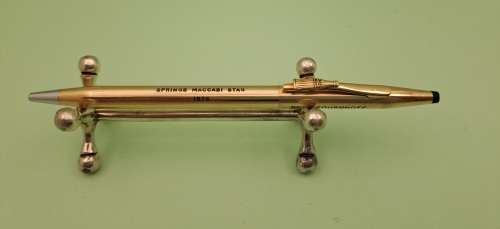Engraved DR. P. KOORNHOFF 1976 Cross 1/20 14kt Gold Plated Pen with Coke Emblem Springs Stag