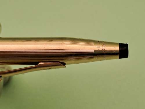 Engraved DR. P. KOORNHOFF 1976 Cross 1/20 14kt Gold Plated Pen with Coke Emblem Springs Stag