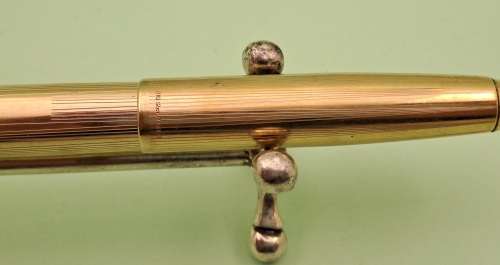 Vintage 1960's Parker 51 1/10 12kt Rolled Gold Fountain Pen with converter