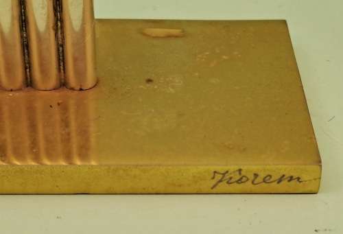 Vintage Korem 24kt Gold and Silver Plated Menorah Jerusalem 265mm tall x 240mm x 50mm