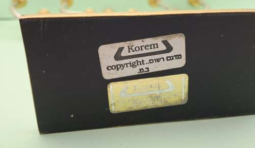 Vintage Korem 24kt Gold and Silver Plated Menorah Jerusalem 265mm tall x 240mm x 50mm