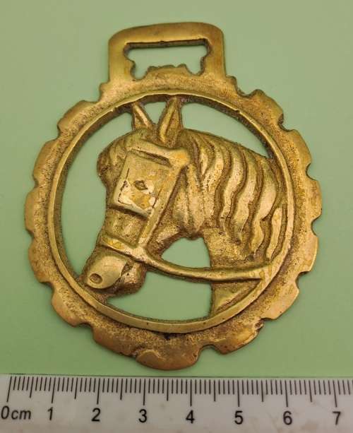 Vintage  Horse Brass -72x89mm