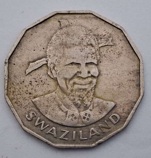 1975  Swaziland (Eswatini ) 50 Cents - Sobhuza II