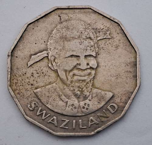 1975  Swaziland (Eswatini ) 50 Cents - Sobhuza II