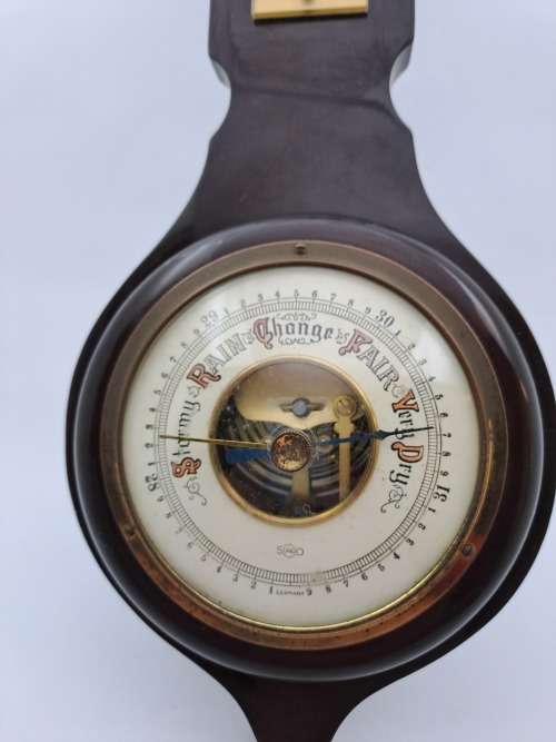 Antique/ Vintage SUNDO Barometer with Thermometer 390x30x35mm