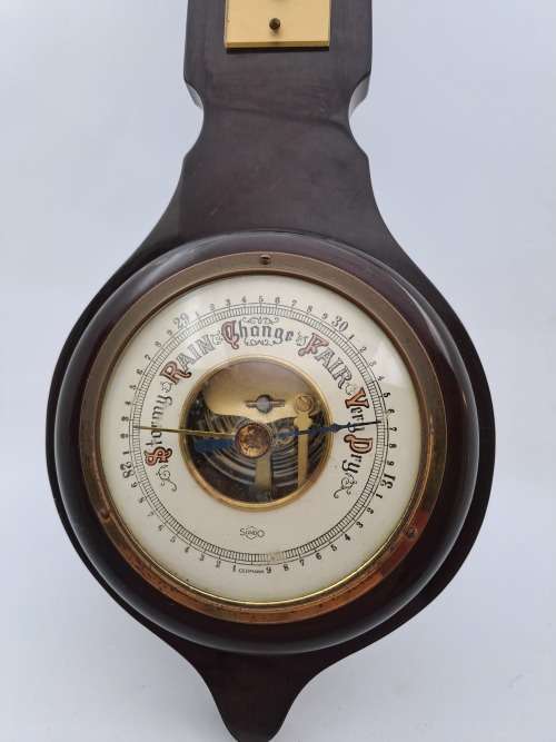 Antique/ Vintage SUNDO Barometer with Thermometer 390x30x35mm