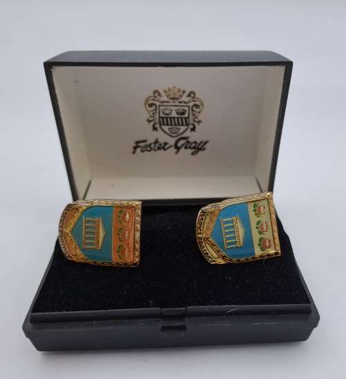 Vintage Foster Gray Respice Prospice Cufflinks -Boxed
