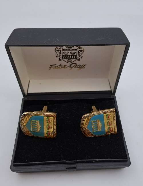 Vintage Foster Gray Respice Prospice Cufflinks -Boxed