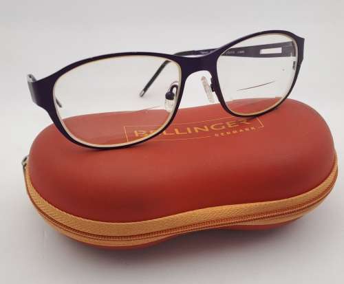 Pre-Owned Vintage Bellinger -Denmark reading glasses in Case -Titanium  Juhl 52 O 15 C.6495