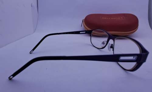 Pre-Owned Vintage Bellinger -Denmark reading glasses in Case -Titanium  Juhl 52 O 15 C.6495
