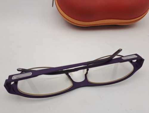 Pre-Owned Vintage Bellinger -Denmark reading glasses in Case -Titanium  Juhl 52 O 15 C.6495
