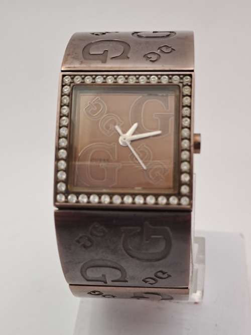 Pre-owned Ladies Guess Quartz Watch -Japan Movement still In Box (New Battery)
