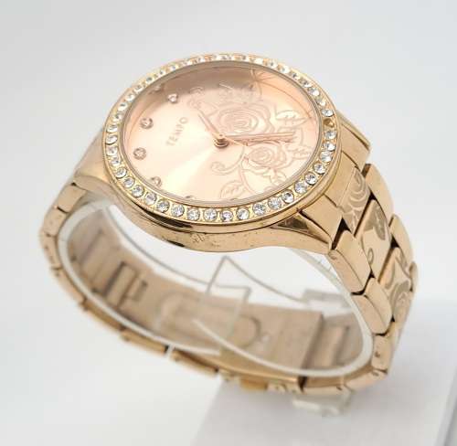 Women s Watches Pre owned Ladies Tempo Quartz Watch Alloy Collection working one stone missing was listed for 0.00 on 27 Jul at 16 16 by kiepersol1 in Johannesburg ID 591595147