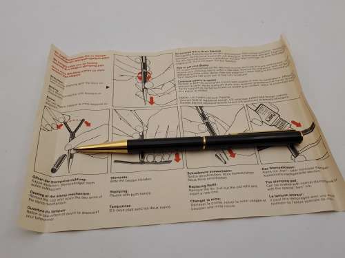 Vintage Heri Stempel Pen German Made (need new refill an stempel) in Case