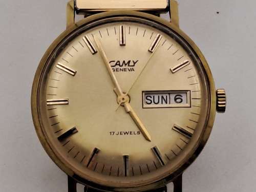 Vintage CAMY Geneva Mens Mechanical watch - Working