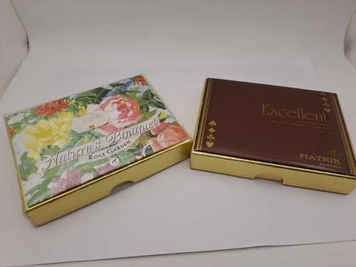 2 packs of Excellent PLATNIC Austria Playing Cards - Boxed