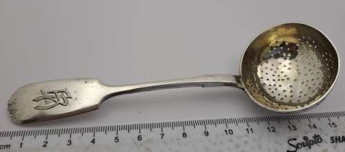 Collectable Antique Imperial Hallmarked Russian Silver ``84`` Ladle Spoon-engraved 29 gram
