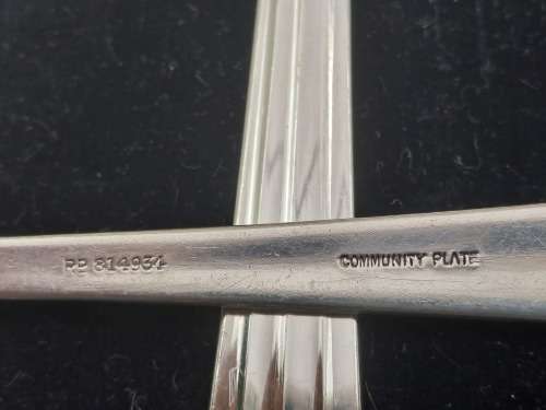Vintage Community Silver Plate 7pc Spoon Set Rd 814934 (Large Spoons) In Box