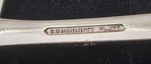Vintage Community Silver Plate 7pc Spoon Set Rd 814934 (Large Spoons) In Box