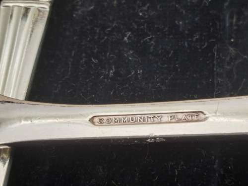 Vintage Community Silver Plate 7pc Spoon Set Rd 814934 (Large Spoons) In Box
