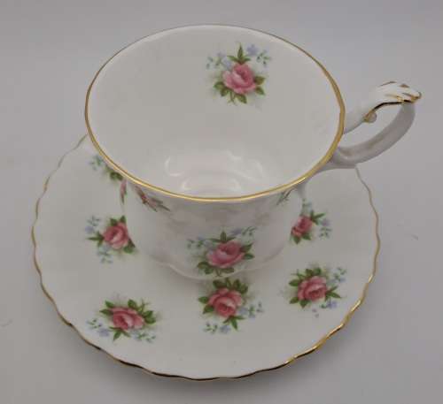 Vintage Royal Albert ``Forget Me Not`` rose Demitasse Cup and saucer (3 Available)