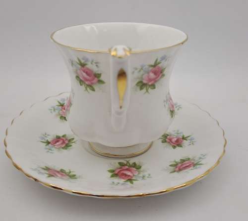Vintage Royal Albert ``Forget Me Not`` rose Demitasse Cup and saucer (3 Available)