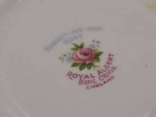 Vintage Royal Albert ``Forget Me Not`` rose Demitasse Cup and saucer (3 Available)
