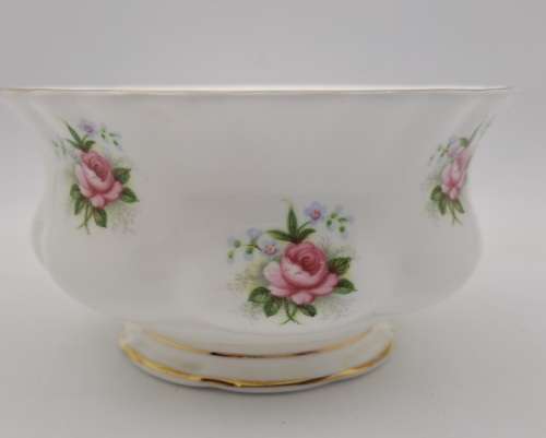 Vintage Royal Albert ''Forget Me Not'' Rose Sugar Bowl - (Hairline Crack )
