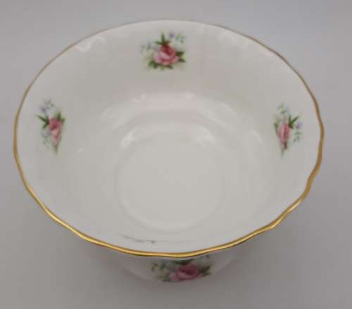 Vintage Royal Albert ''Forget Me Not'' Rose Sugar Bowl - (Hairline Crack )