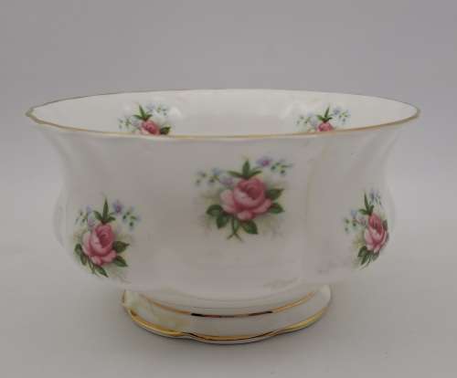 Vintage Royal Albert ''Forget Me Not'' Rose Sugar Bowl - (Hairline Crack )