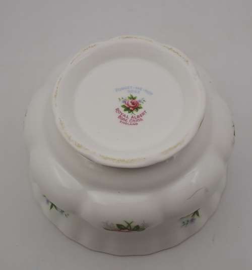 Vintage Royal Albert ''Forget Me Not'' Rose Sugar Bowl - (Hairline Crack )