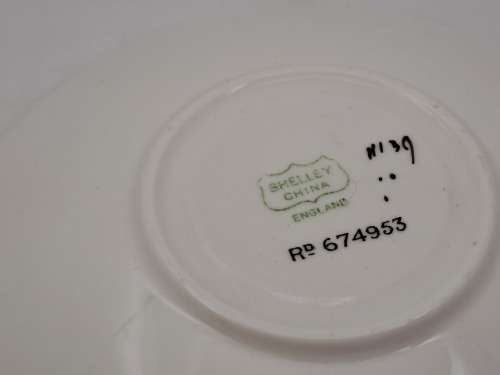 Vintage Shelley Art Deco China Demitasse Tea Duo Rd 674953 - England (9 available)